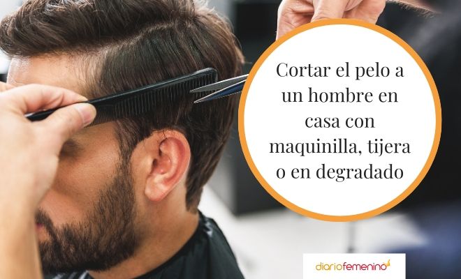 Corte hombre con online tijera